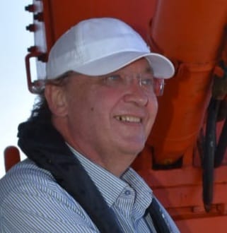 Lorenz Baumer onboard Typhoon, Antikythera october 2021
